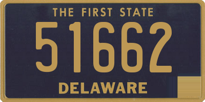 DE license plate 51662