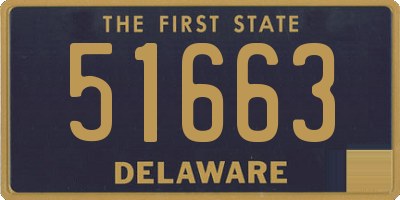 DE license plate 51663