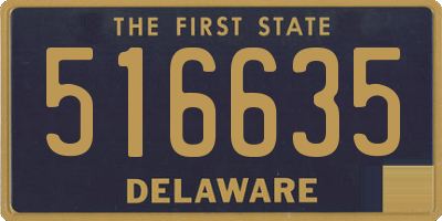 DE license plate 516635