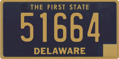 DE license plate 51664