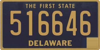 DE license plate 516646