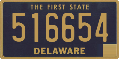 DE license plate 516654
