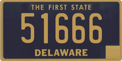 DE license plate 51666