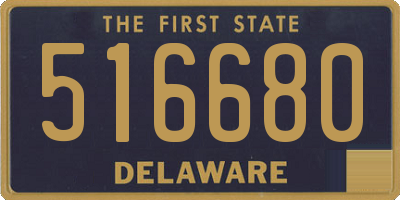 DE license plate 516680