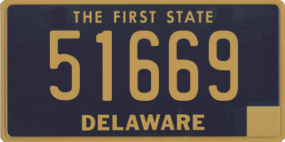 DE license plate 51669