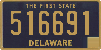 DE license plate 516691