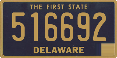 DE license plate 516692