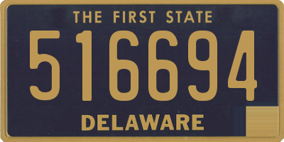 DE license plate 516694