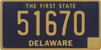 DE license plate 51670