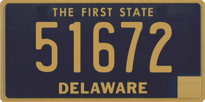 DE license plate 51672