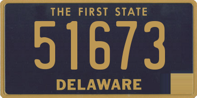 DE license plate 51673