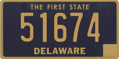 DE license plate 51674