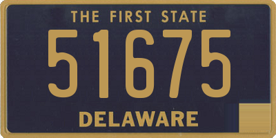 DE license plate 51675