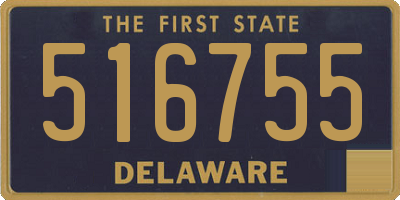 DE license plate 516755