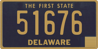 DE license plate 51676