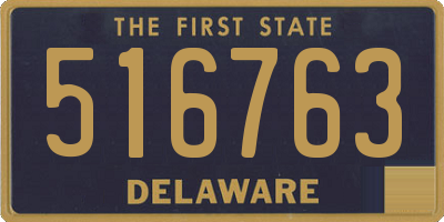 DE license plate 516763