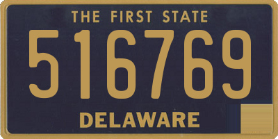 DE license plate 516769