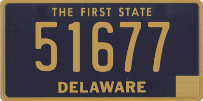 DE license plate 51677