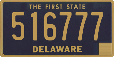 DE license plate 516777