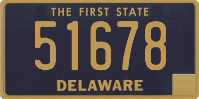 DE license plate 51678