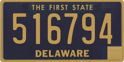 DE license plate 516794