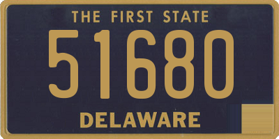 DE license plate 51680