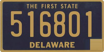 DE license plate 516801