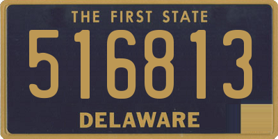 DE license plate 516813