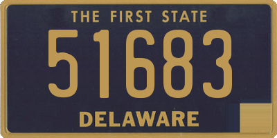 DE license plate 51683