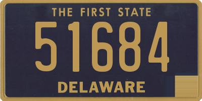 DE license plate 51684