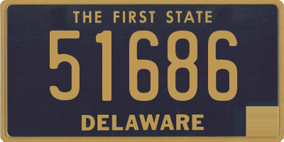 DE license plate 51686