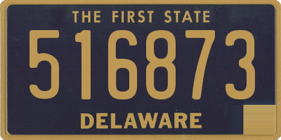 DE license plate 516873