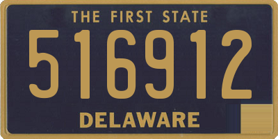 DE license plate 516912