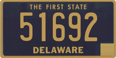 DE license plate 51692