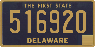 DE license plate 516920