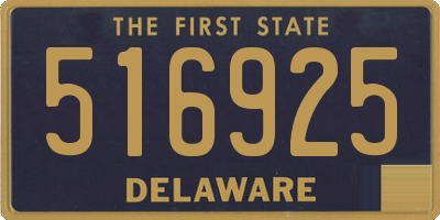 DE license plate 516925