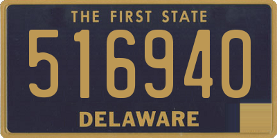 DE license plate 516940