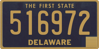 DE license plate 516972