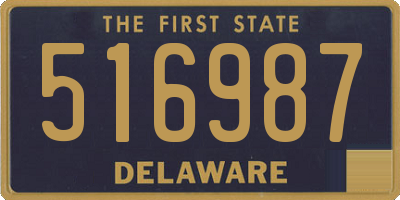 DE license plate 516987