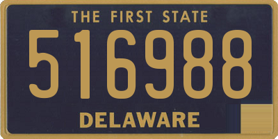 DE license plate 516988