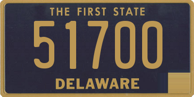 DE license plate 51700