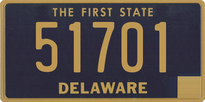 DE license plate 51701