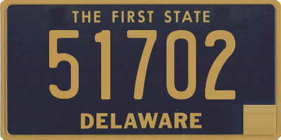 DE license plate 51702