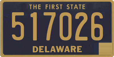 DE license plate 517026
