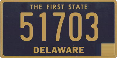 DE license plate 51703