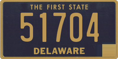 DE license plate 51704