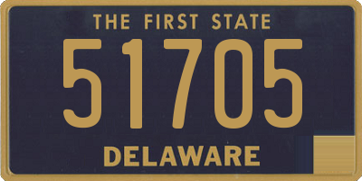 DE license plate 51705