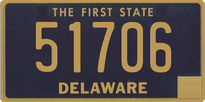 DE license plate 51706