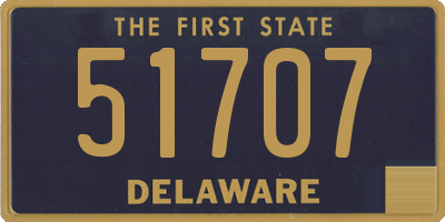 DE license plate 51707