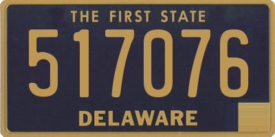 DE license plate 517076